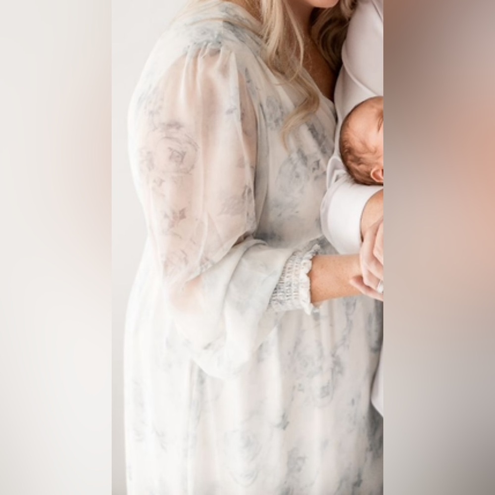 Baltic Born Olivia Maxi Dress | Blue Floral - 2XL